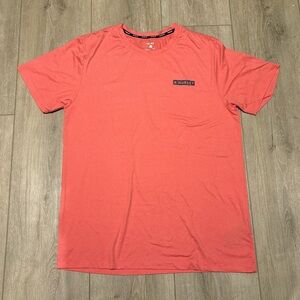 Hurley Orange Short Sleeve T-Shirt, Large